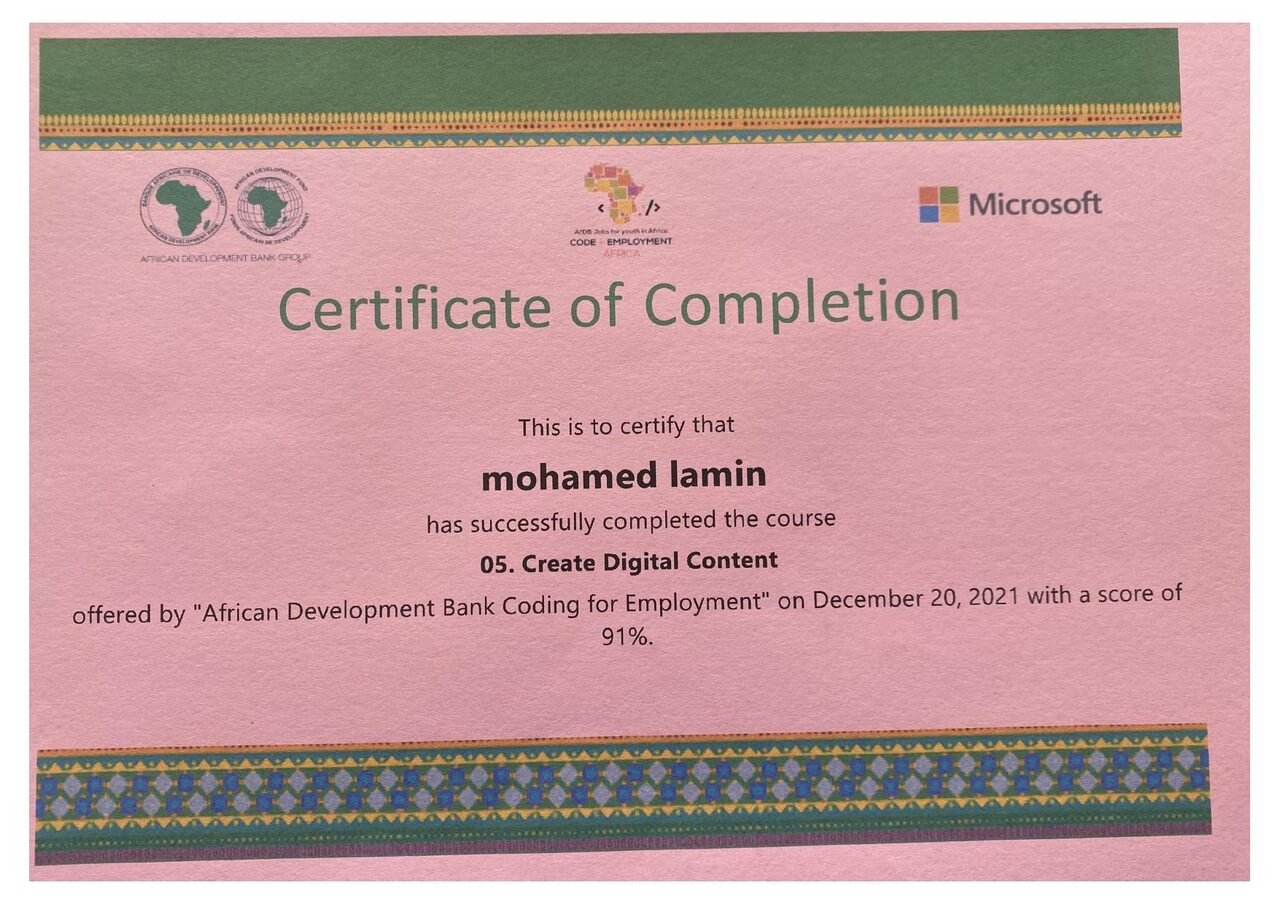 Create Digital Content certificate